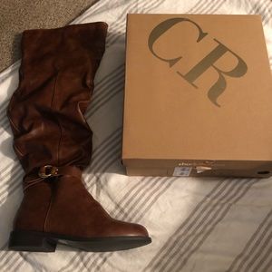 Brand new wide calf thigh high boots!